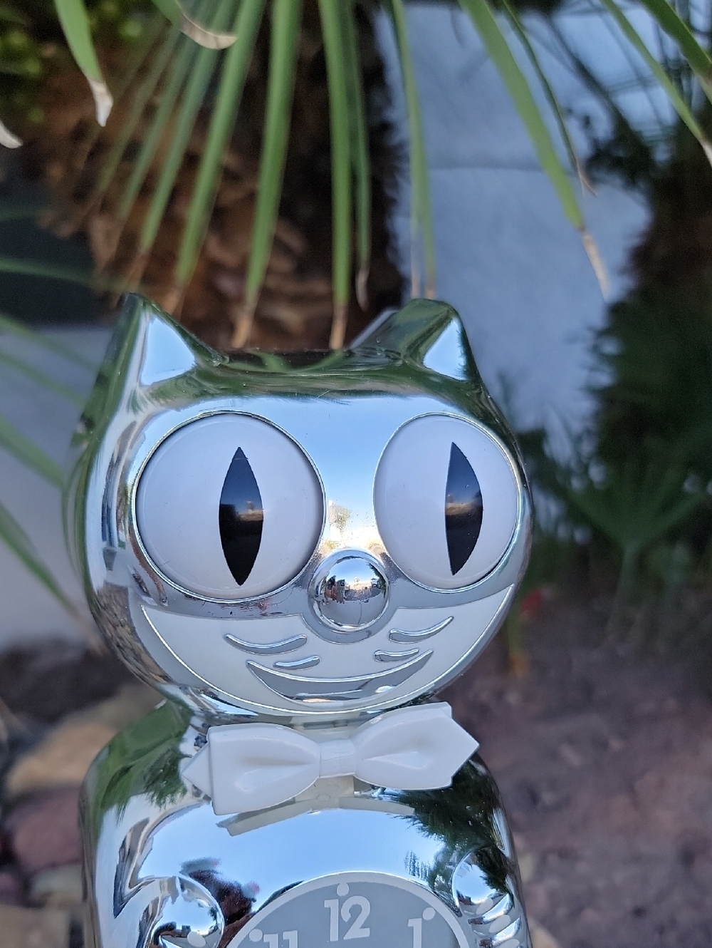Millennium Kit-Cat Klock Rarest Kit Cat clock Chrome - Picture 3 of 13